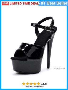 Platform Sandal Heels With Ankle-Strap Stiletto Exotic Dancer Shoes Pole Dance